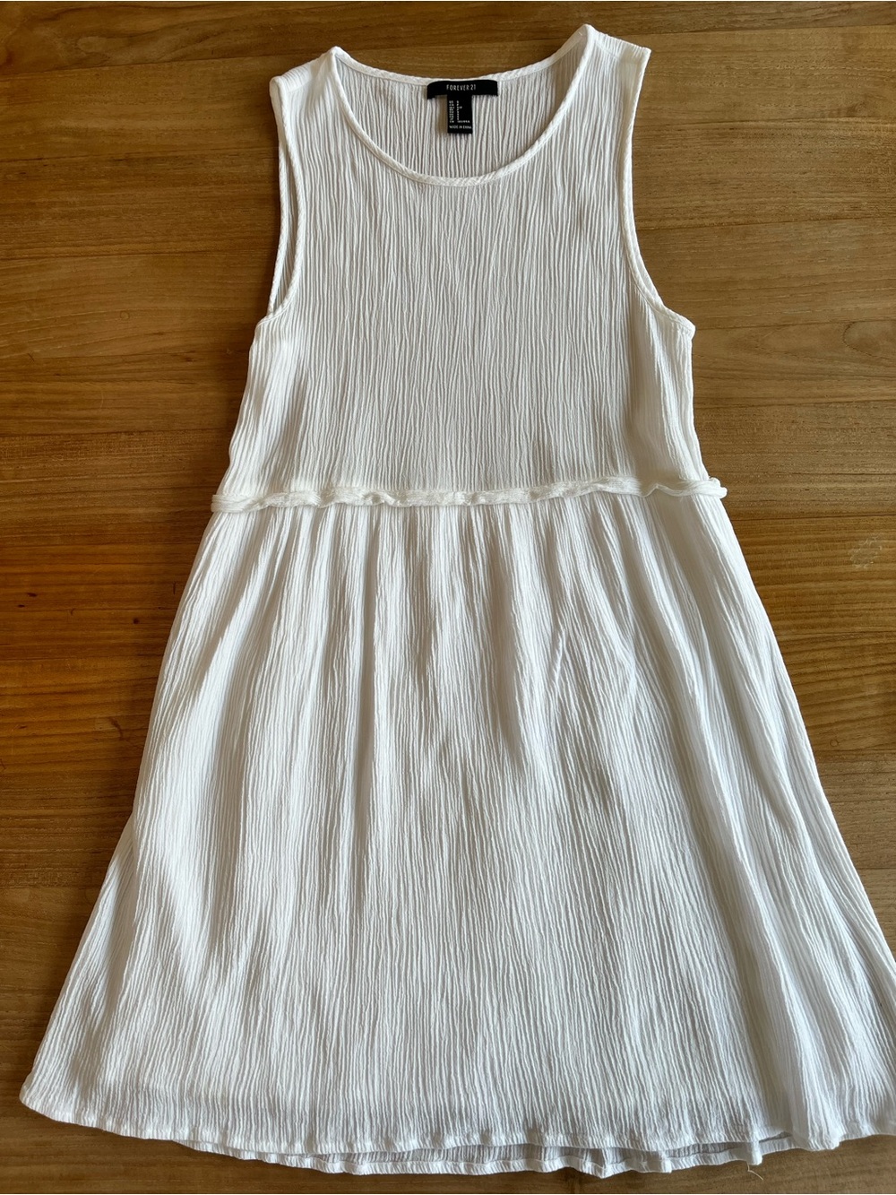 Forever 21 Perfect White Sleeveless Summer Minidress - S - Picture 2 of 7